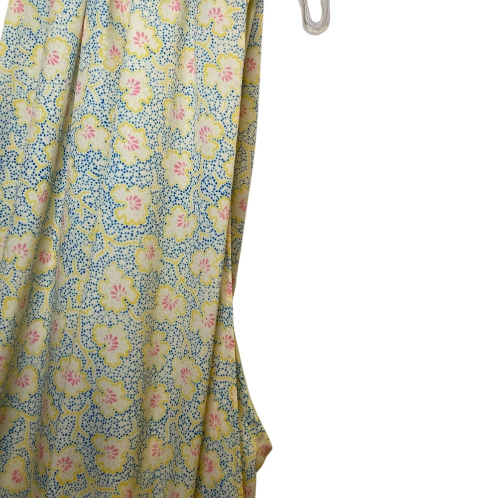 Women’s Derek Lam 10 Crosby Jumpsuit in Yellow 
Ditzie Pattern Tie Waist sz 44/8 - Picture 5 of 13
